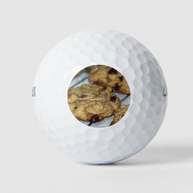Orange Chocolate Chip Cookies Golf Balls (Front)