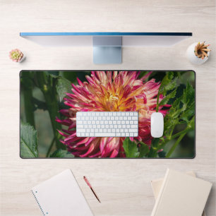 Orange Chrysanthemum Photography, Canadian Flower Desk Mat