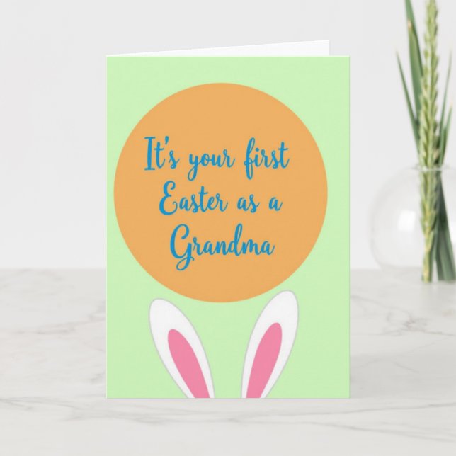 Orange Circle Celebration Card (Front)