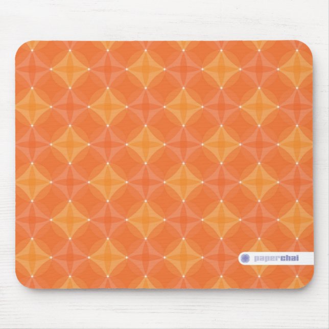 Orange circle mousepad (Front)