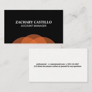 Orange Circles Business Card