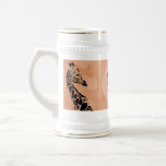 Orange Circles Giraffe ~ 	Stein Beer Stein