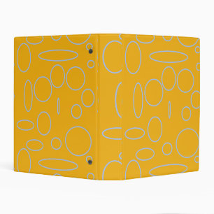 Orange Circles Mini Binder