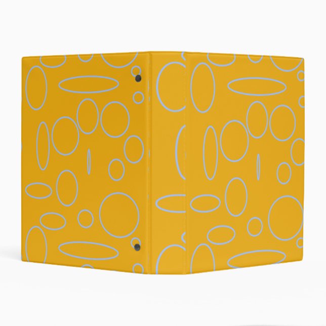 Orange Circles Mini Binder (Background)