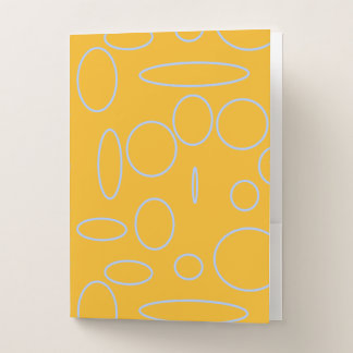 Orange Circles Pocket Folder