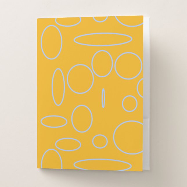 Orange Circles Pocket Folder (Front)