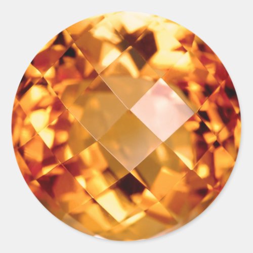 Orange Citrine Sticker