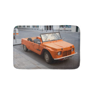 Orange Citroen Mehari Bathroom Mat
