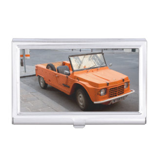 Orange Citroen Mehari Business Card Case