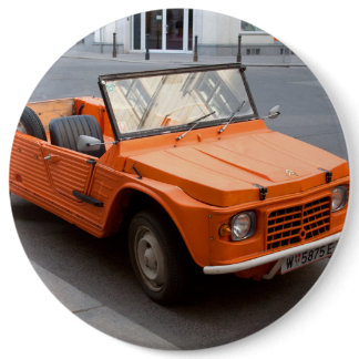 Orange Citroen Mehari Button