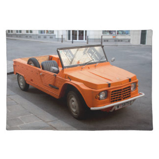Orange Citroen Mehari Cloth Placemat
