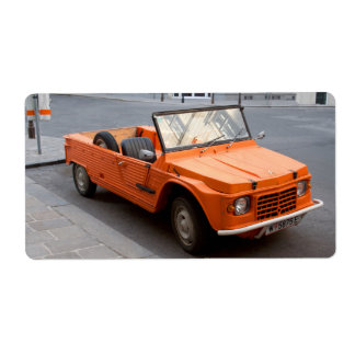 Orange Citroen Mehari Label