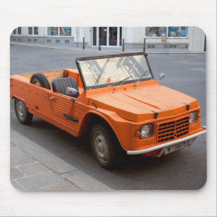 Orange Citroen Mehari Mouse Pad
