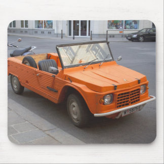Orange Citroen Mehari Mouse Pad