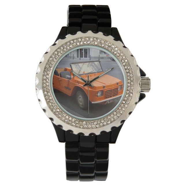 Orange Citroën Mehari Watch (Front)