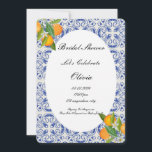 Orange Citrus bridal shower invitation<br><div class="desc">BRIDAL SHOWER ORANGES INVITATION FOR SPRING, SUMMER AND THE FALL.</div>