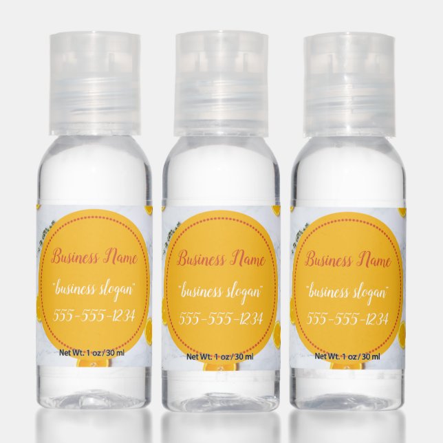 Orange Citrus Customizable Hand Sanitizer (Set)