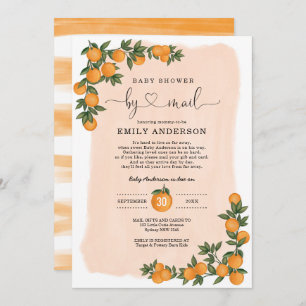 Orange Citrus Cutie Baby Shower By Mail Quarantine Invitation