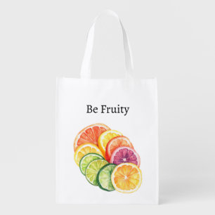 Orange Citrus Fruit Be Fruity Grocery Bag