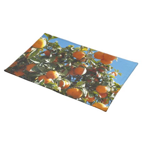 orange citrus fruit fresh slice food ripe cloth placemat