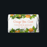 Orange Citrus Fruit Hershey's Miniatures<br><div class="desc">Oranges nestled in green leaves with white blossoms.</div>