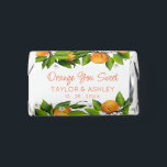 Orange Citrus Fruit Hershey's Miniatures<br><div class="desc">Oranges nestled in green leaves with white blossoms.</div>
