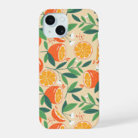 Orange Citrus Fruit Retro Pattern