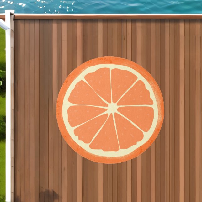 Orange  Citrus Fruit Slice Outdoor Rug (Insitu (Outdoor 1))