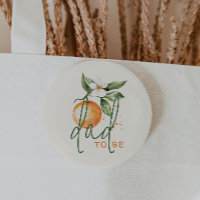 Orange Citrus Little Cutie Baby Shower Dad To Be
