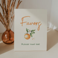 Orange Citrus Little Cutie Baby Shower Favors
