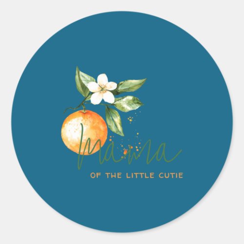 Orange Citrus Little Cutie Baby Shower Mama To Be 