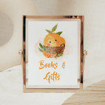 Orange Citrus Little Cutie Books and Gifts Poster<br><div class="desc">Make your event special with this Citrus Baby Shower with our cute and lovely printable Books and Gifts Sign featuring adorable Little Cutie Baby Shower theme. Download,  personalize,  and create lasting memories with this perfect touch for your joyous celebration!

BS1005</div>