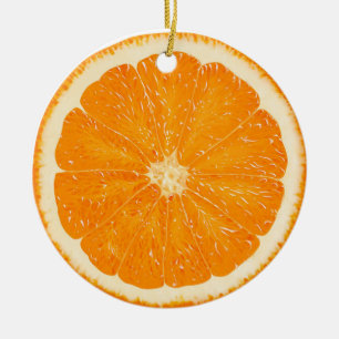Orange citrus ornament