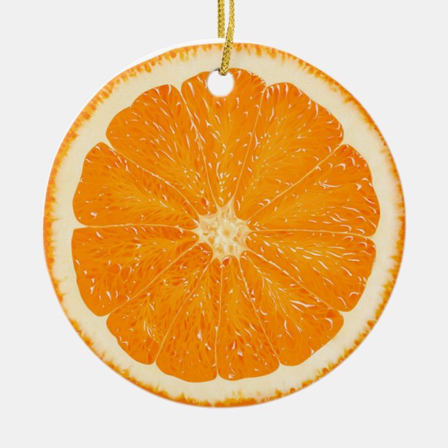 Orange citrus ornament (Front)