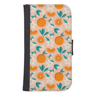 Orange citrus galaxy s4 wallet case