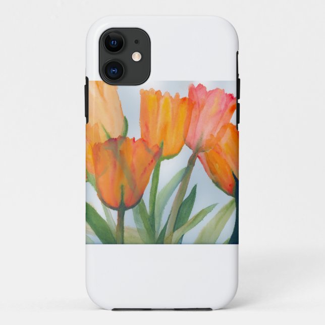 Orange Citrus Tulips Case-Mate iPhone Case (Back)