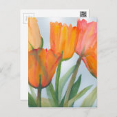 Orange Citrus Tulips Postcard (Front/Back)