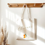 Orange Citrus Watercolor Bridal Brunch Custom Tote Bag<br><div class="desc">Watercolor Orange Citrus Fruit Bridal Brunch Shower Custom  Tote Bag</div>