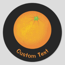 Orange Classic Round Sticker