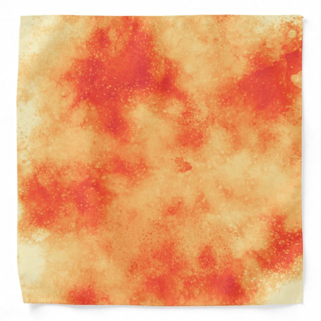 Orange Cloud Effect  Bandana (Front)