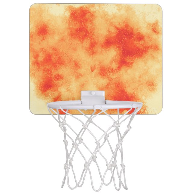Orange Cloud Effect Mini Basketball Hoop (Front)