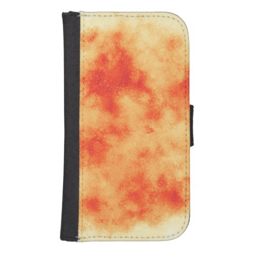 Orange Cloud Effect Phone Wallet Case