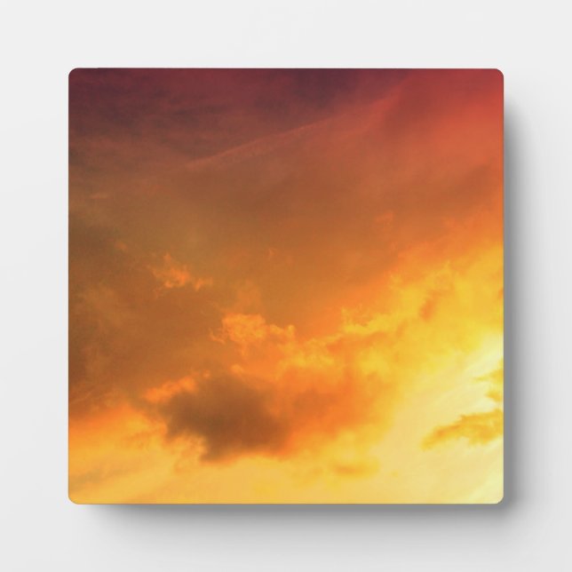 Orange Clouds Plaque (Front)