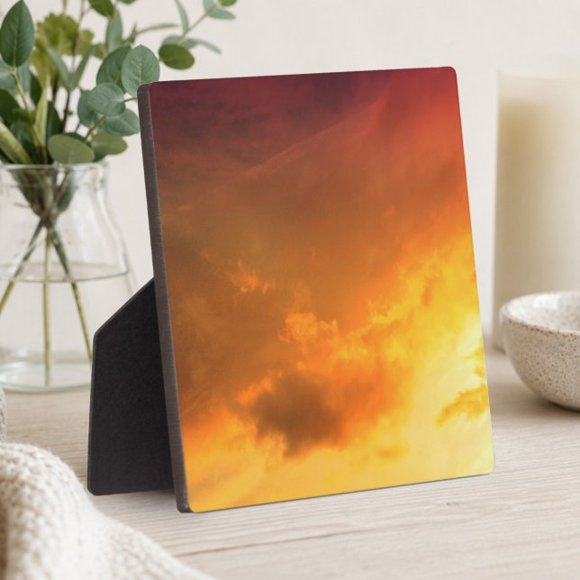 Orange Clouds Plaque (Orange Clouds Plaque)