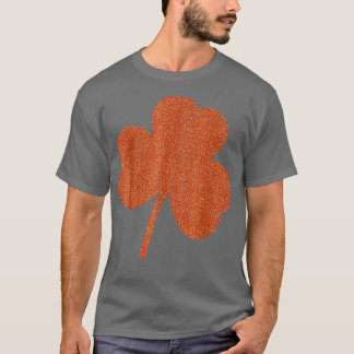 Orange Clover Irish St Patricks Paddys Day Lucky  T-Shirt