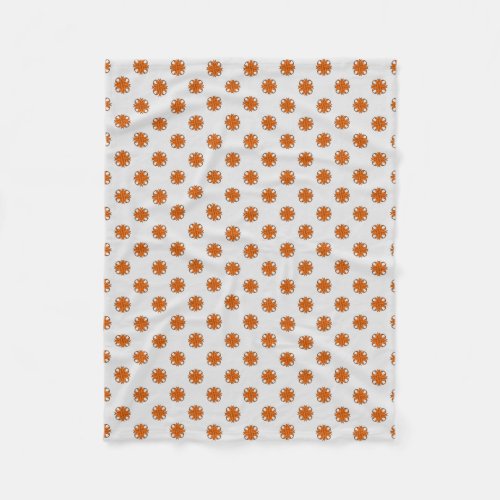 Orange Clover Ribbon by Kenneth Yoncich Fleece Blanket