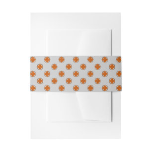 Orange Clover Ribbon by Kenneth Yoncich Invitation Belly Band