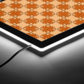 Orange Clover Ribbon by Kenneth Yoncich LED Sign (Corner)