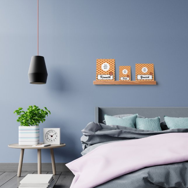 Orange Clover Ribbon by Kenneth Yoncich Picture Ledge (Bedroom)