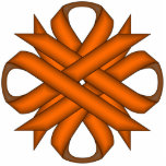 Orange Clover Ribbon by Kenneth Yoncich Statuette<br><div class="desc">Orange Clover Ribbon Key Chain.
Images Copyright (C) Kenneth Kenji Yoncich. All Rights Reserved.</div>